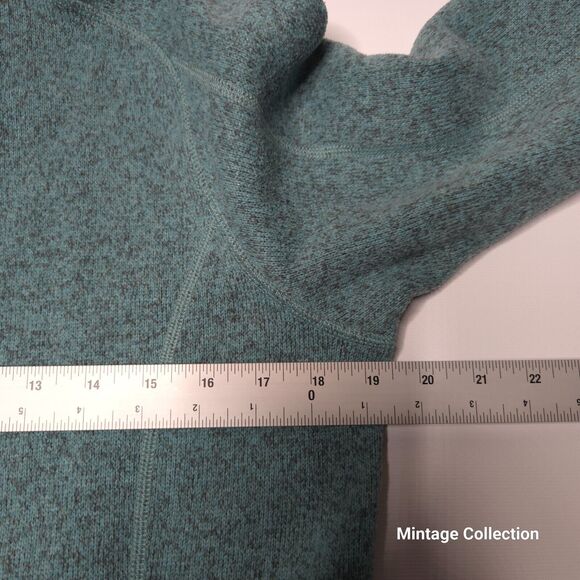 Patagonia Better Sweater Women's Teal Fleece 1/4 Quarter Zip Pullover Jacket S - Picture 9 of 10